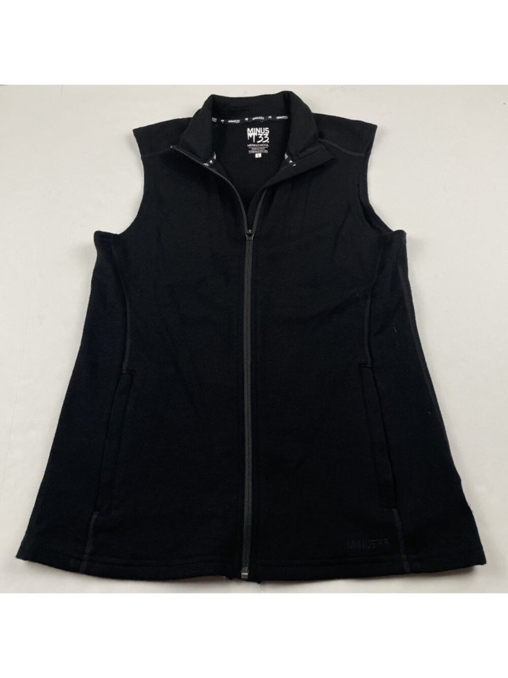 Minus33 Expedition Merino Wool Vest Wilderness Men’s L Black Full Zip